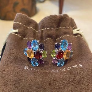 NWOT Ross Simons Multi-Gemstone earrings